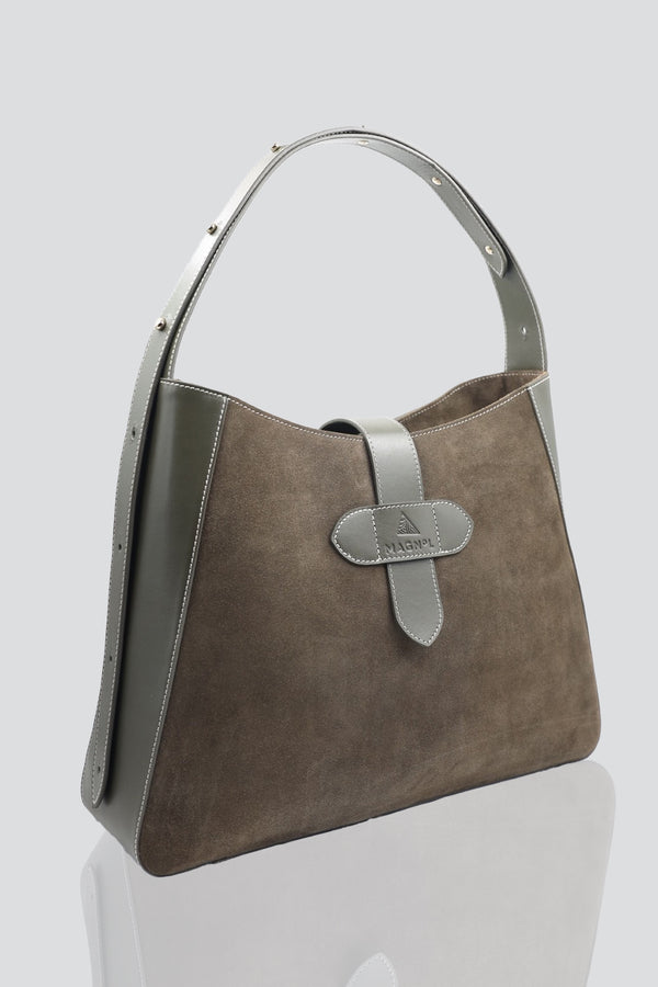 SONIA HOBO - YEŞİL SÜET DERİ