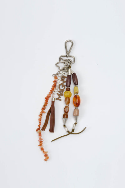  BAG CHARM - YELLOW BROWN