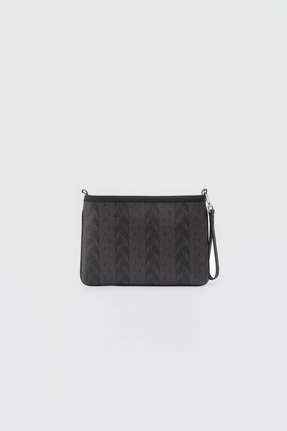 LEAF MONOGRAM MINI CLUTCH - SİYAH