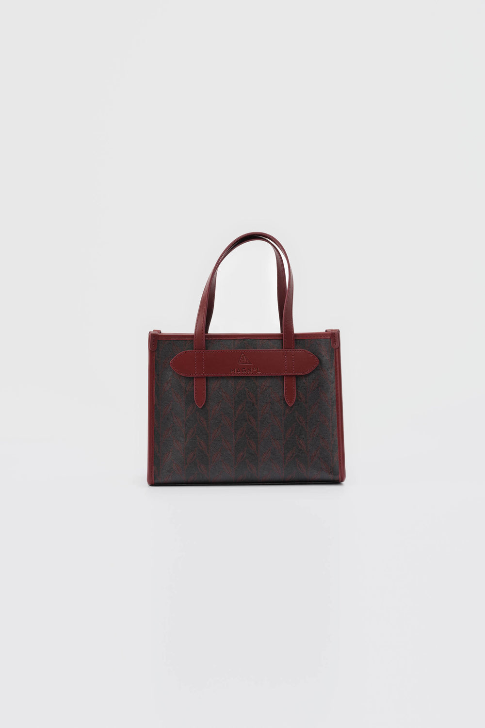 LEAF MONOGRAM - MINI BAG BORDO GRİ