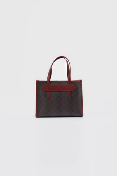 LEAF MONOGRAM - MINI BAG BORDO GRİ