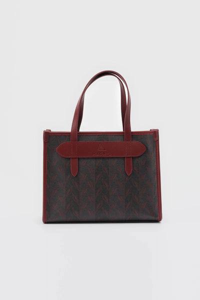 LEAF MONOGRAM - MINI BAG BORDO GRİ