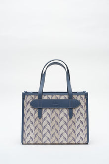 LEAF MONOGRAM - MINI BAG - MAVİ BEYAZ
