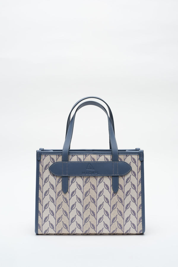LEAF MONOGRAM - MINI BAG - MAVİ BEYAZ