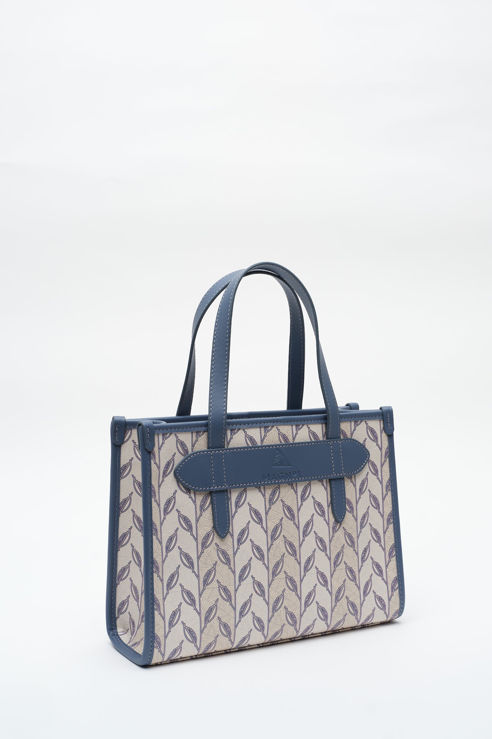 LEAF MONOGRAM - MINI BAG - MAVİ BEYAZ