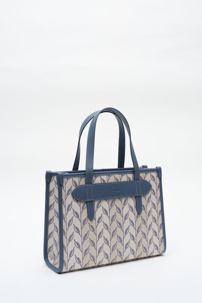 LEAF MONOGRAM - MINI BAG - MAVİ BEYAZ