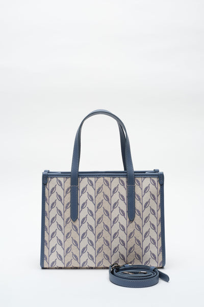 LEAF MONOGRAM - MINI BAG - MAVİ BEYAZ