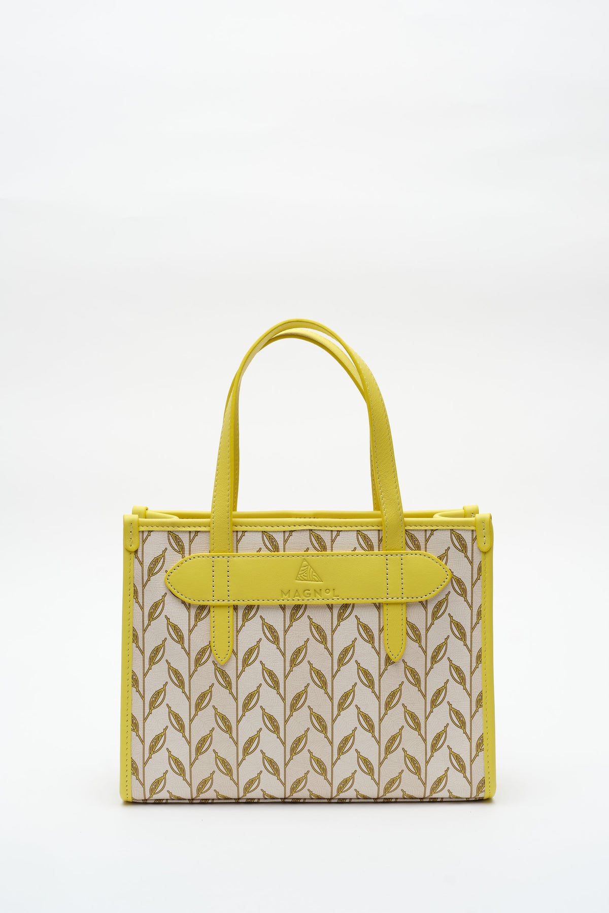 LEAF MONOGRAM - MINI BAG - SARI BEYAZ