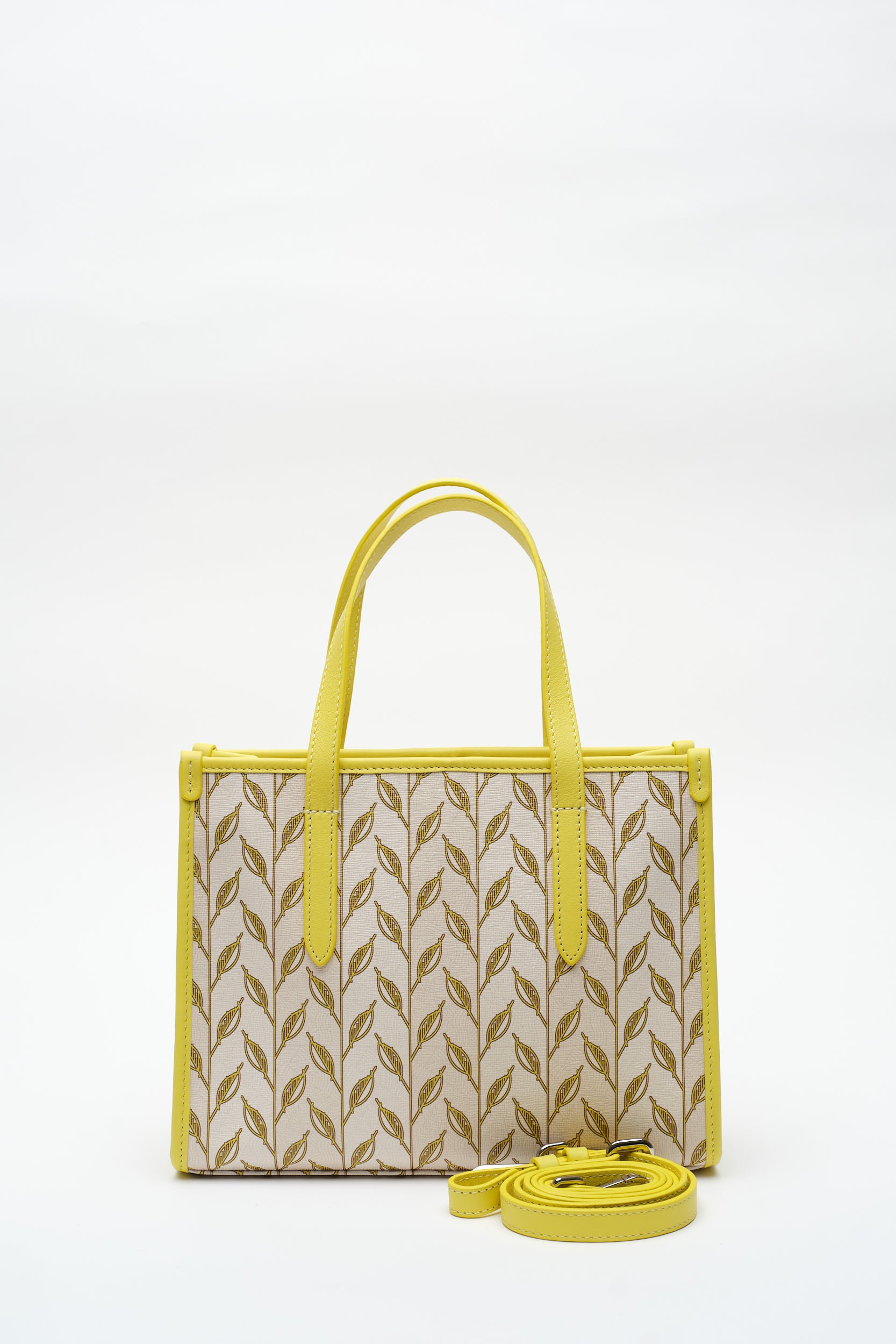 LEAF MONOGRAM - MINI BAG - SARI BEYAZ