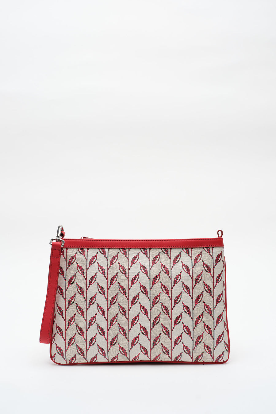 LEAF MONOGRAM MINI CLUTCH - KIRMIZI BEYAZ