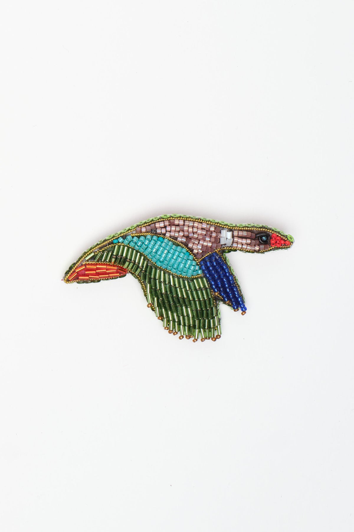 LUMA WINGLET BROOCH- YEŞİL