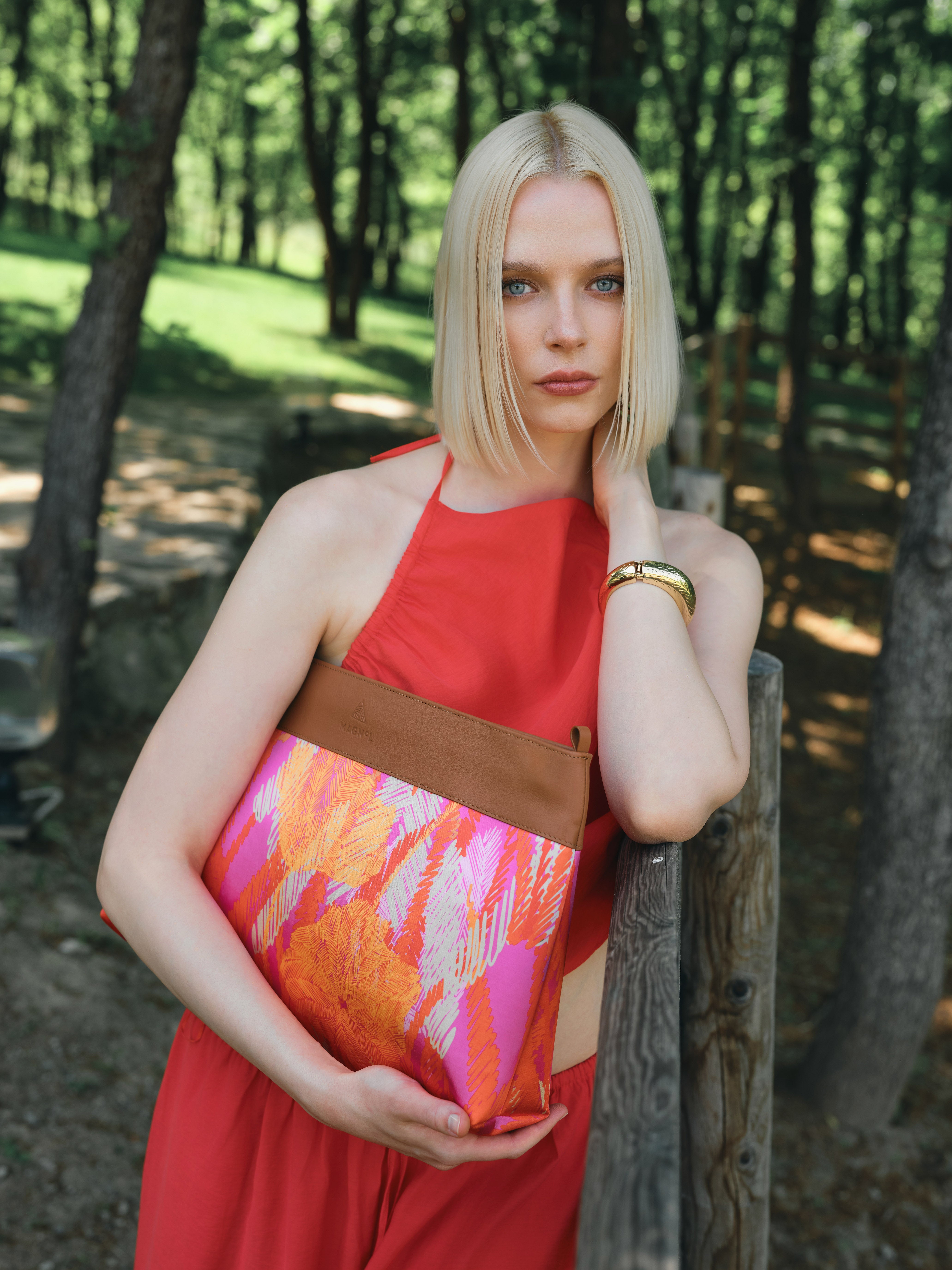 LUMA - GLIDE - MAXI CLUTCH - FUŞYA TURUNCU