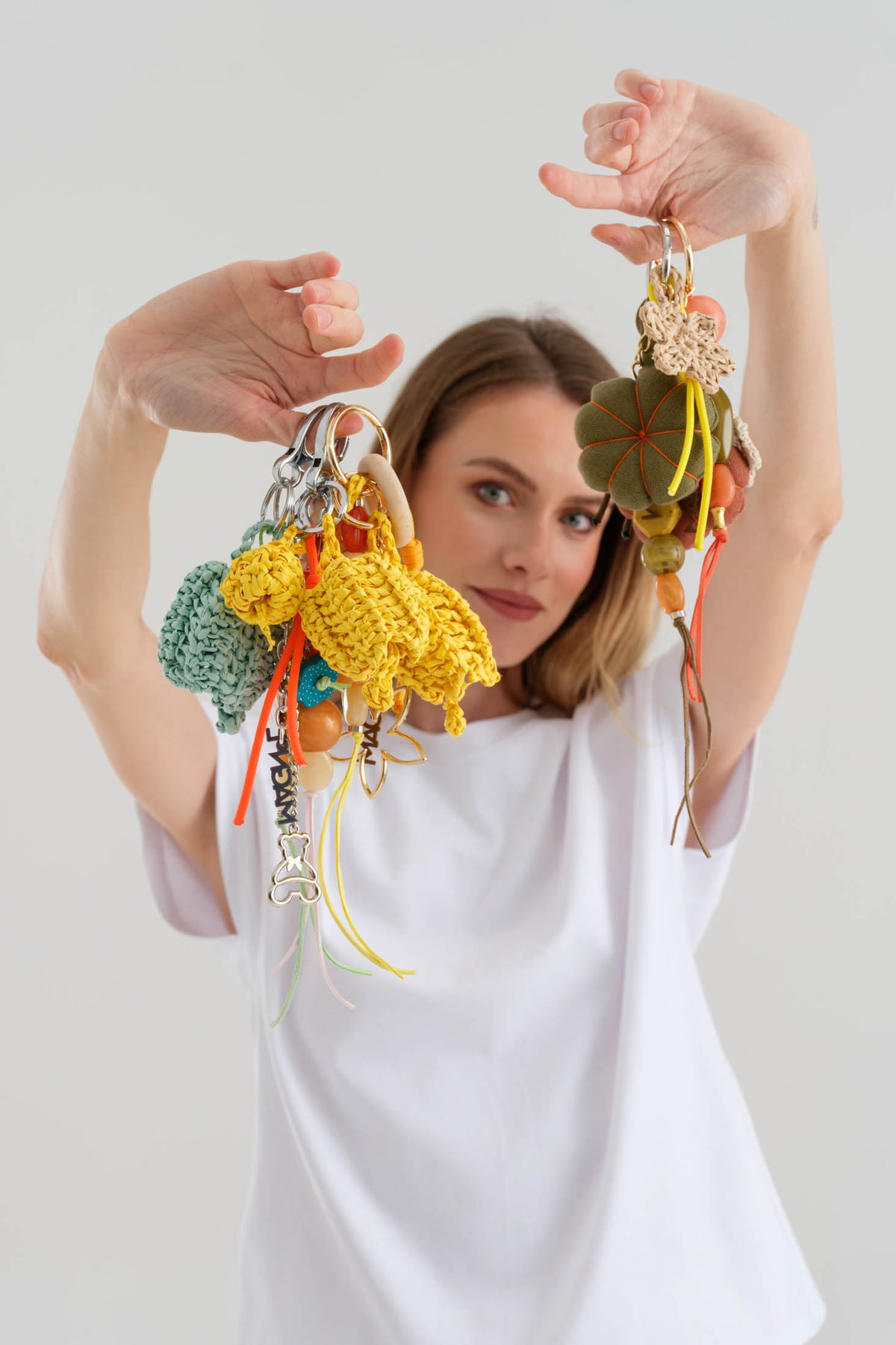  WILDLY CUTE - BAG CHARM -GORGOPS - ORANGE