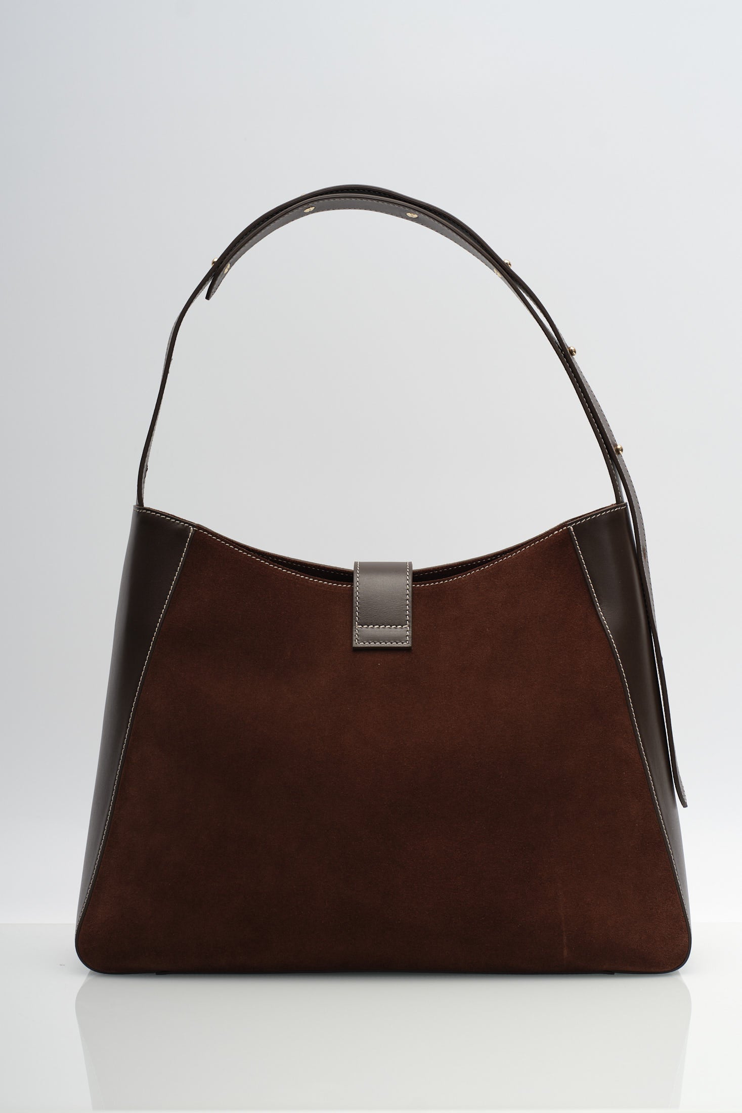 SONIA HOBO - KAHVERENGİ SÜET DERİ