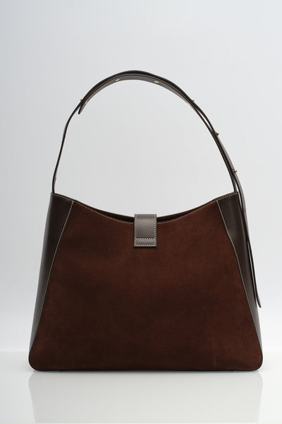 SONIA HOBO - KAHVERENGİ SÜET DERİ