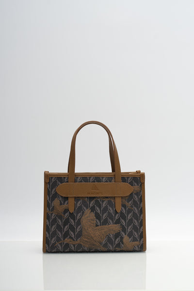 LEAF MONOGRAM - MINI BAG CRIMSON BEAK NOSTOS TABA