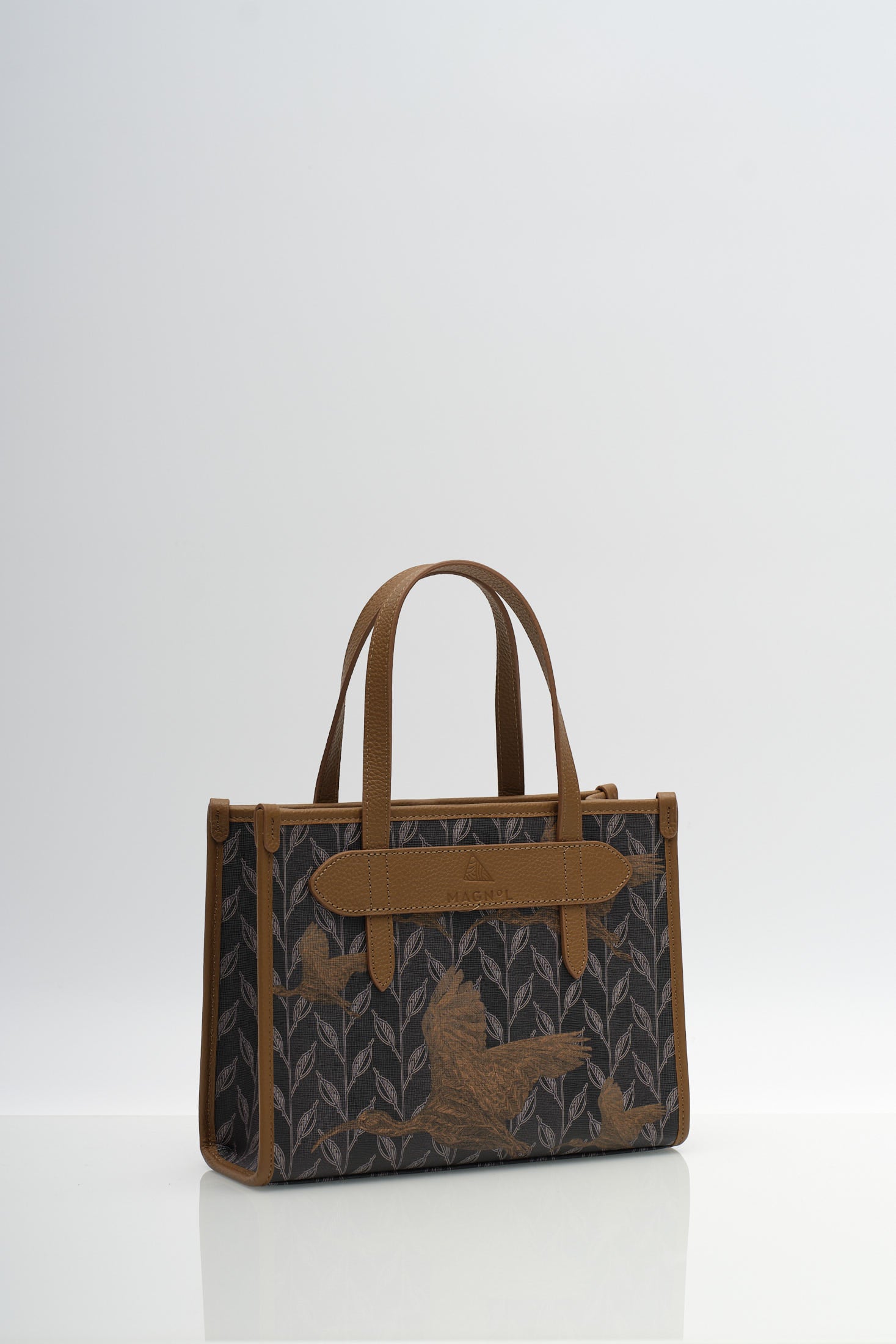 LEAF MONOGRAM - MINI BAG CRIMSON BEAK NOSTOS TABA
