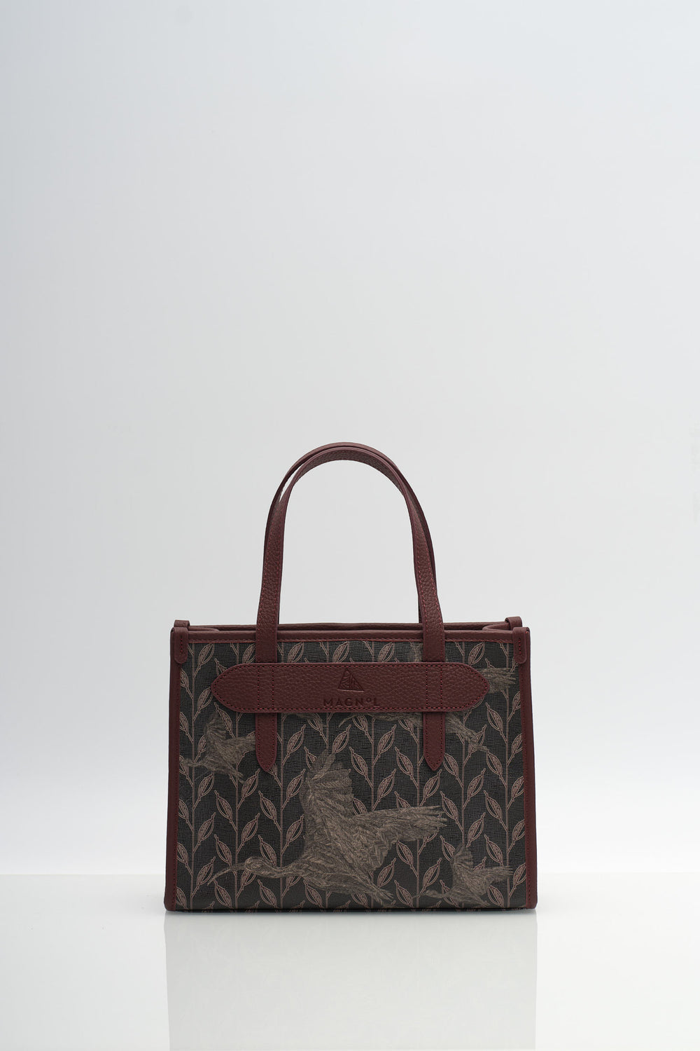 LEAF MONOGRAM - MINI BAG CRIMSON BEAK NOSTOS BORDO