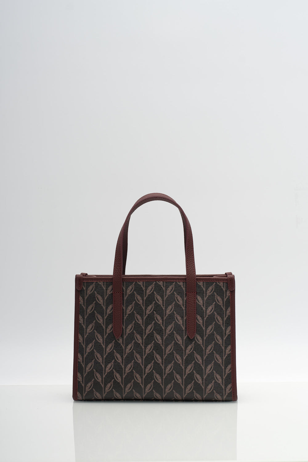 LEAF MONOGRAM - MINI BAG CRIMSON BEAK NOSTOS BORDO