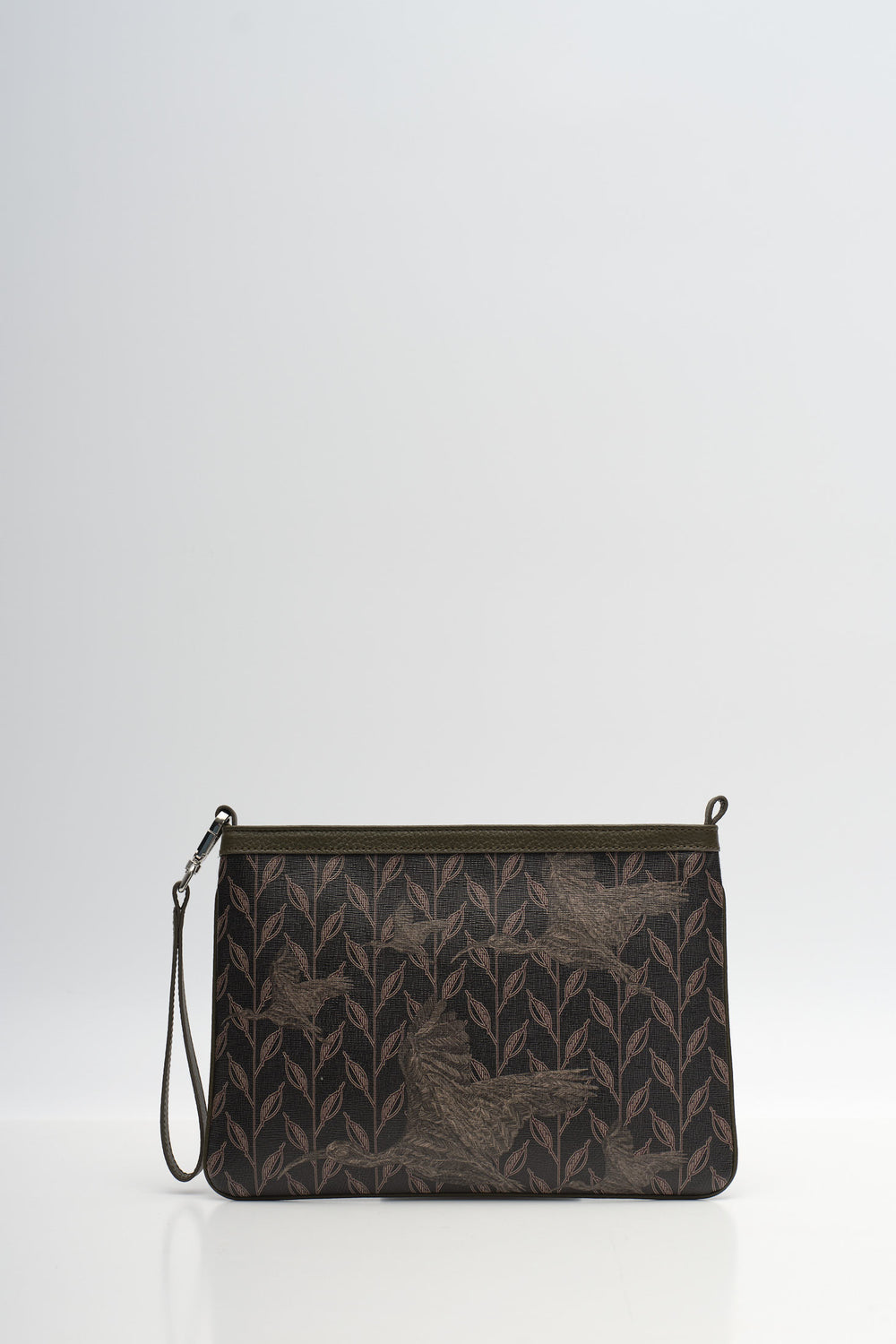 LEAF MONOGRAM - MINI CLUTCH - CRIMSON BEAK NOSTOS YEŞİL
