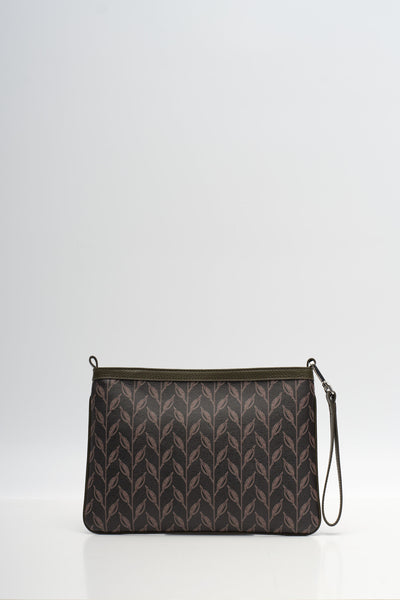 LEAF MONOGRAM - MINI CLUTCH - CRIMSON BEAK NOSTOS YEŞİL