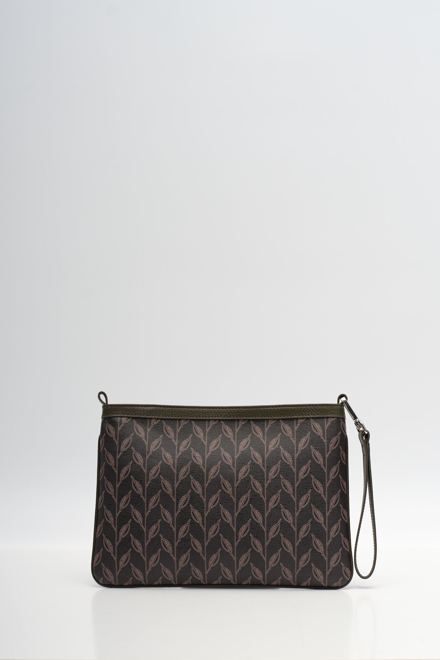 LEAF MONOGRAM - MINI CLUTCH -  YEŞİL