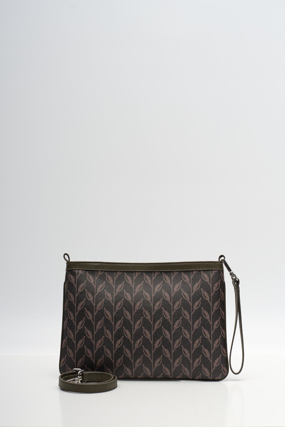 LEAF MONOGRAM - MINI CLUTCH -  YEŞİL