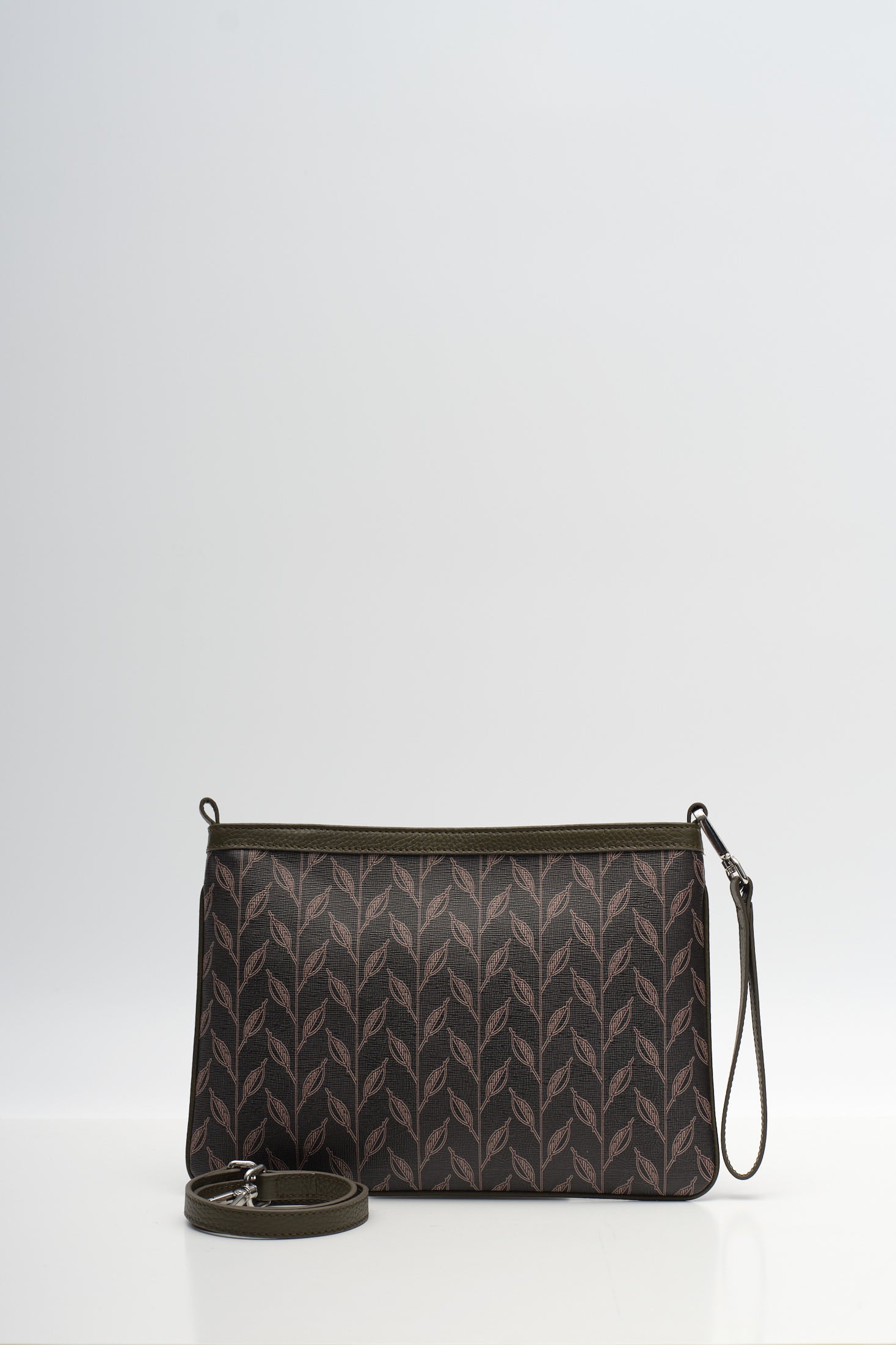 LEAF MONOGRAM - MINI CLUTCH -  YEŞİL