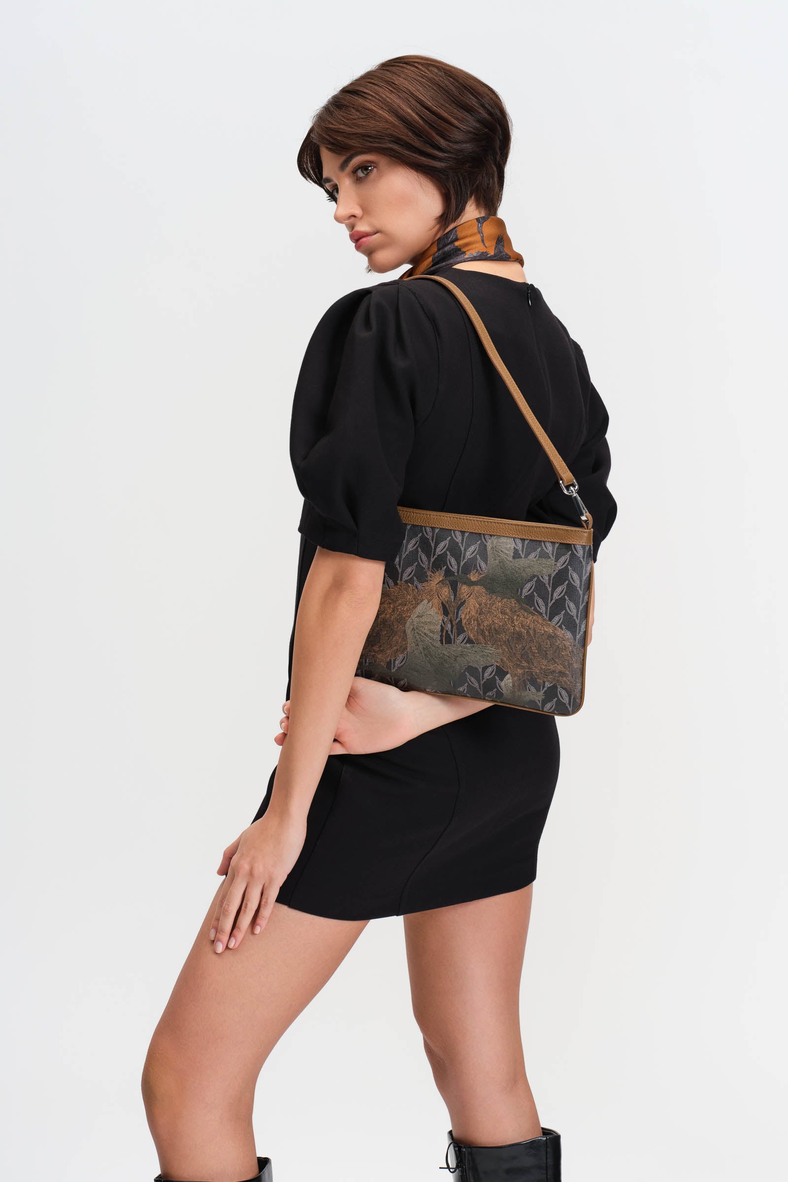 LEAF MONOGRAM MINI CLUTCH - PİNK