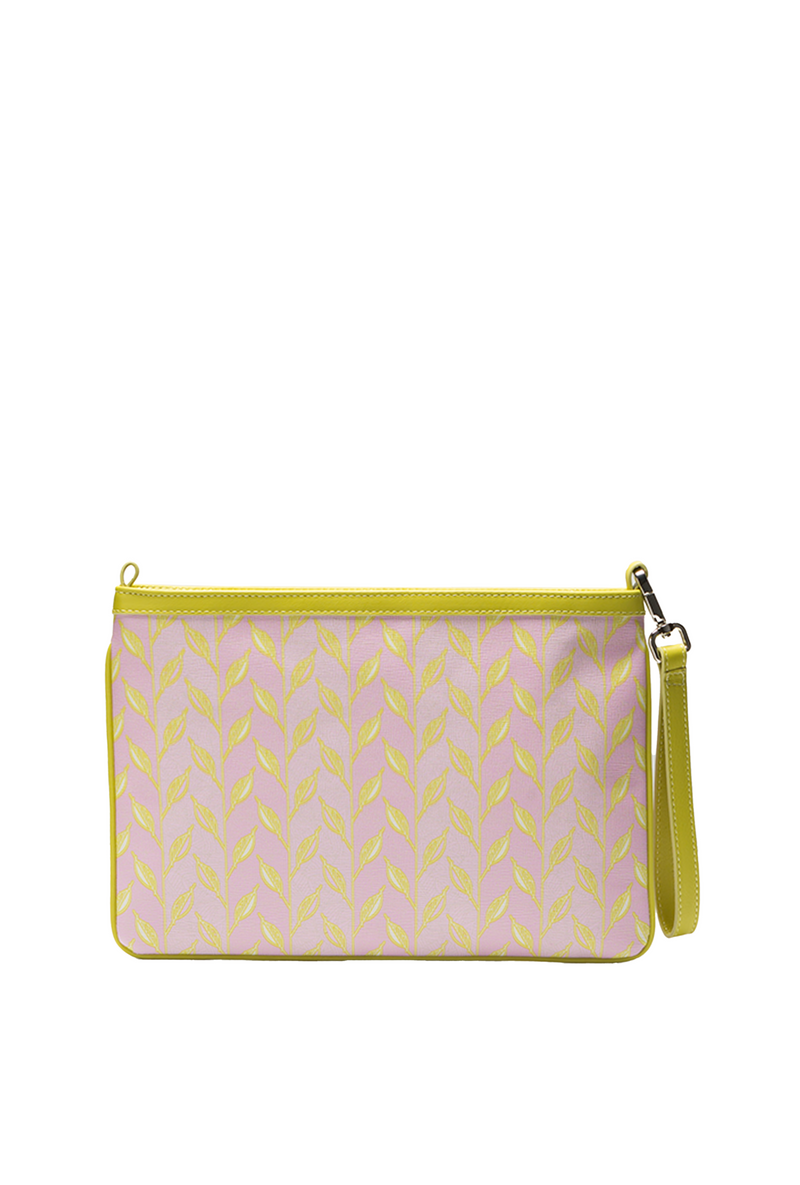 LEAF MONOGRAM MINI CLUTCH - PİNK