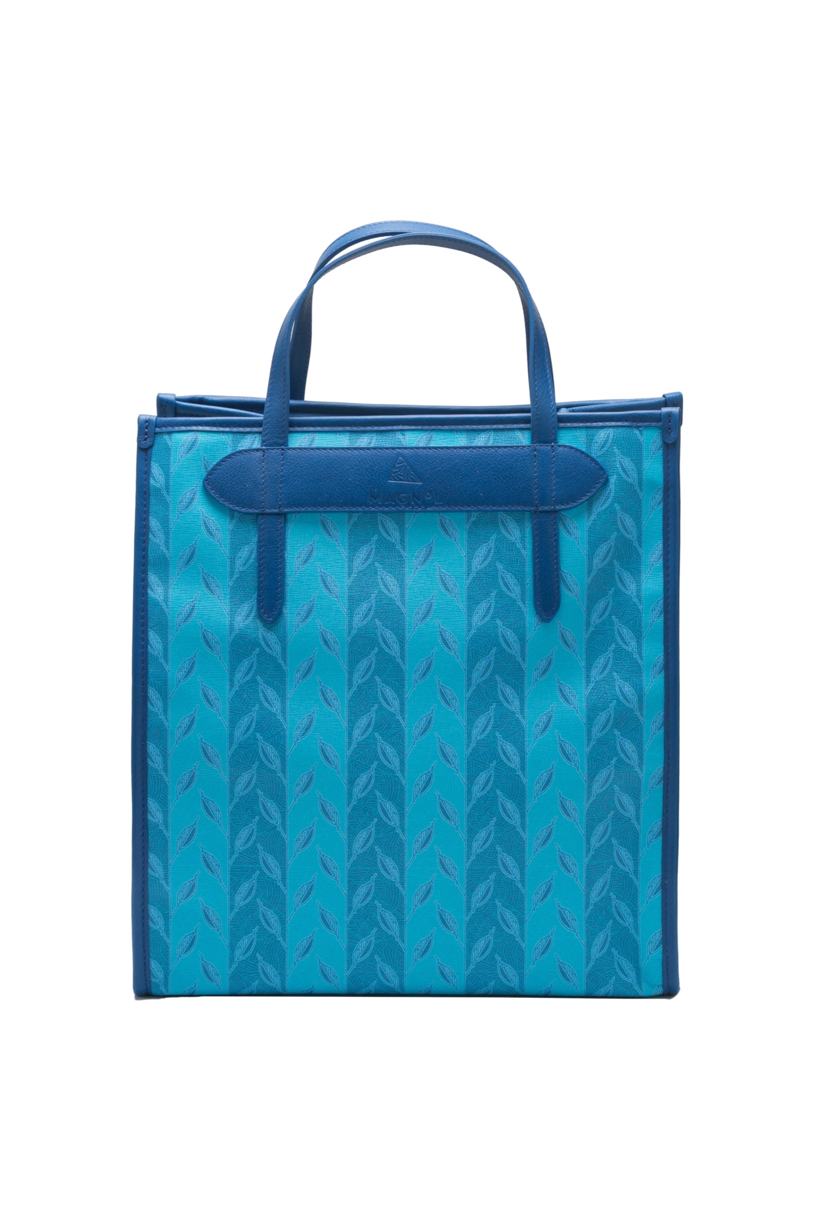 LEAF MONOGRAM - TOTE BAG MEDIUM - BLUE