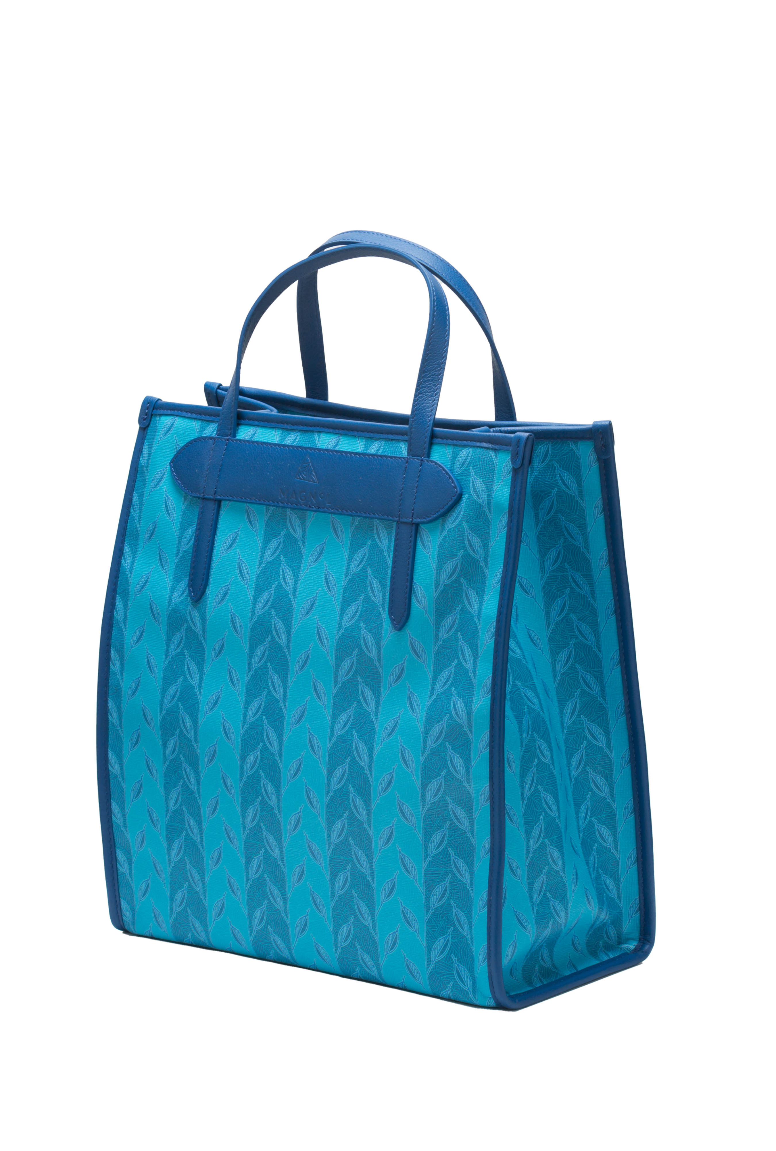 LEAF MONOGRAM - TOTE BAG MEDIUM - BLUE