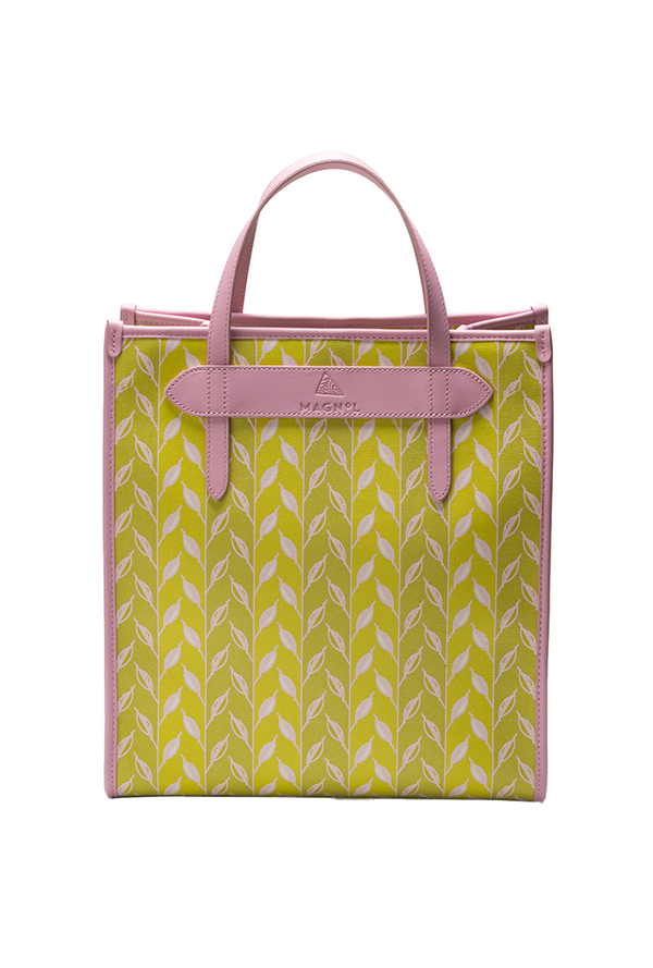 LEAF MONOGRAM - TOTE BAG MEDIUM - LİMON YEŞİLİ