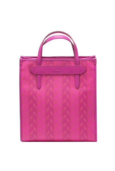 LEAF MONOGRAM - TOTE BAG MEDIUM - PINK