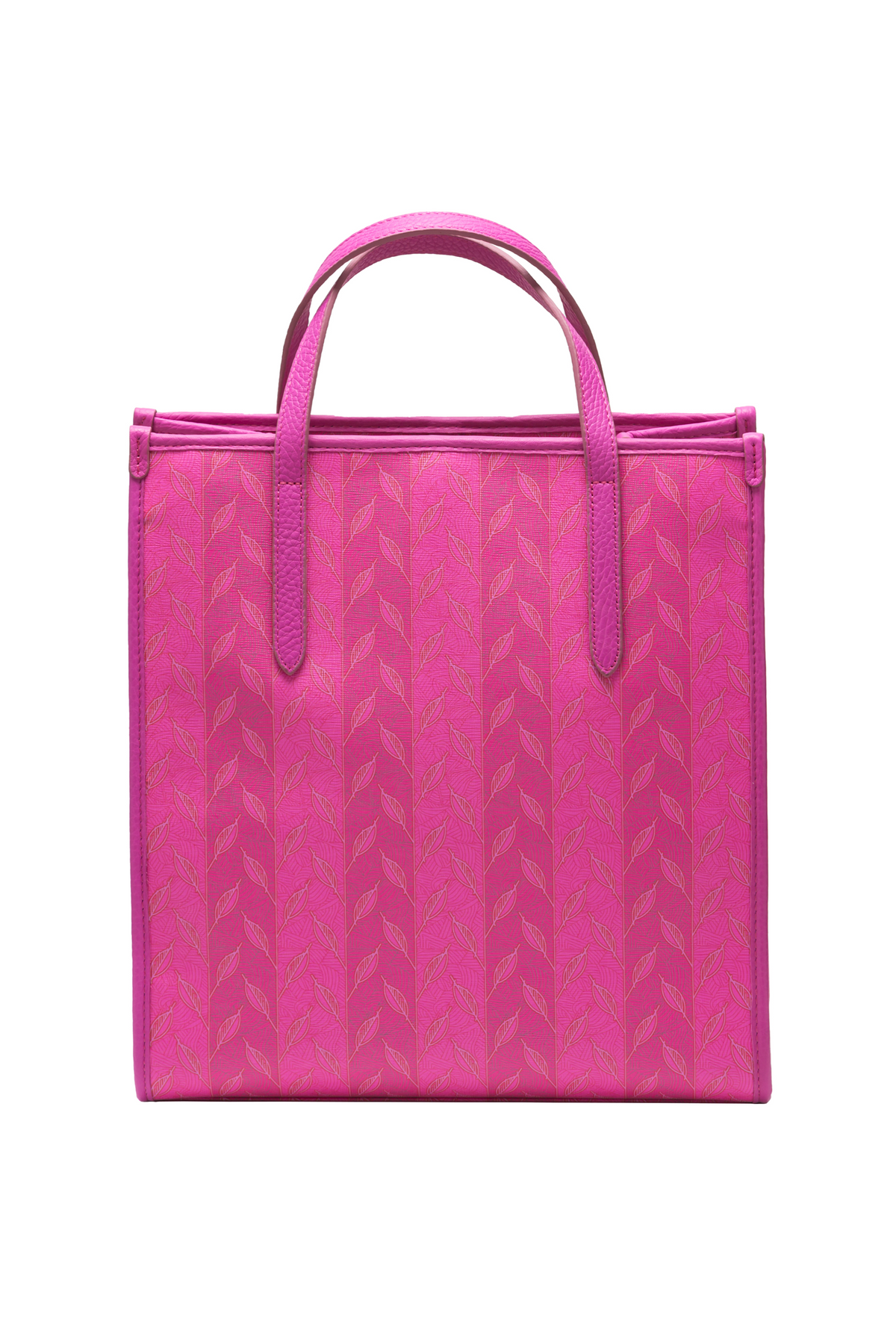 LEAF MONOGRAM - TOTE BAG MEDIUM - FUŞYA