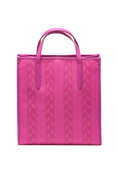 LEAF MONOGRAM - TOTE BAG MEDIUM - PEMBE