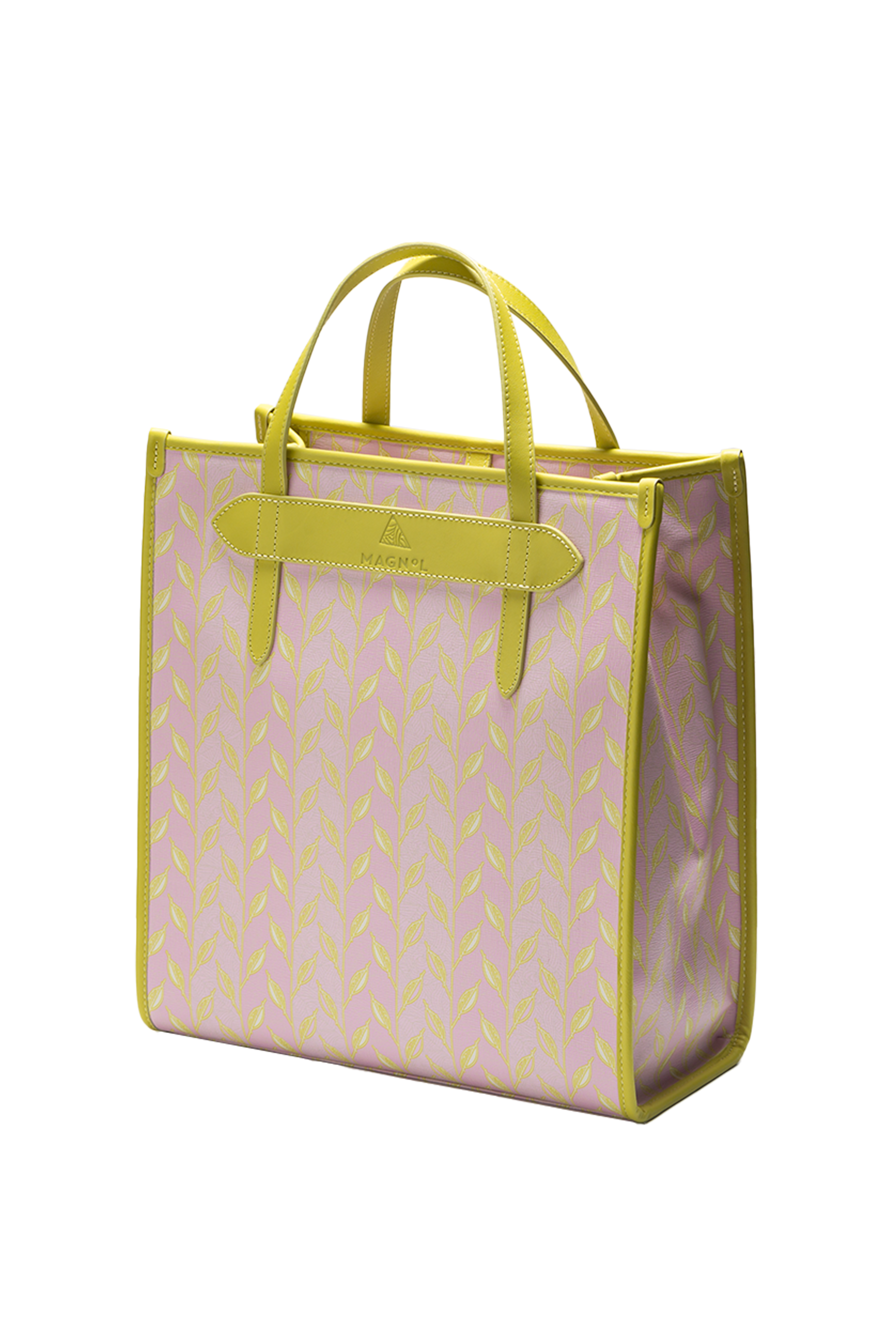 LEAF MONOGRAM - TOTE BAG MEDIUM - PEMBE