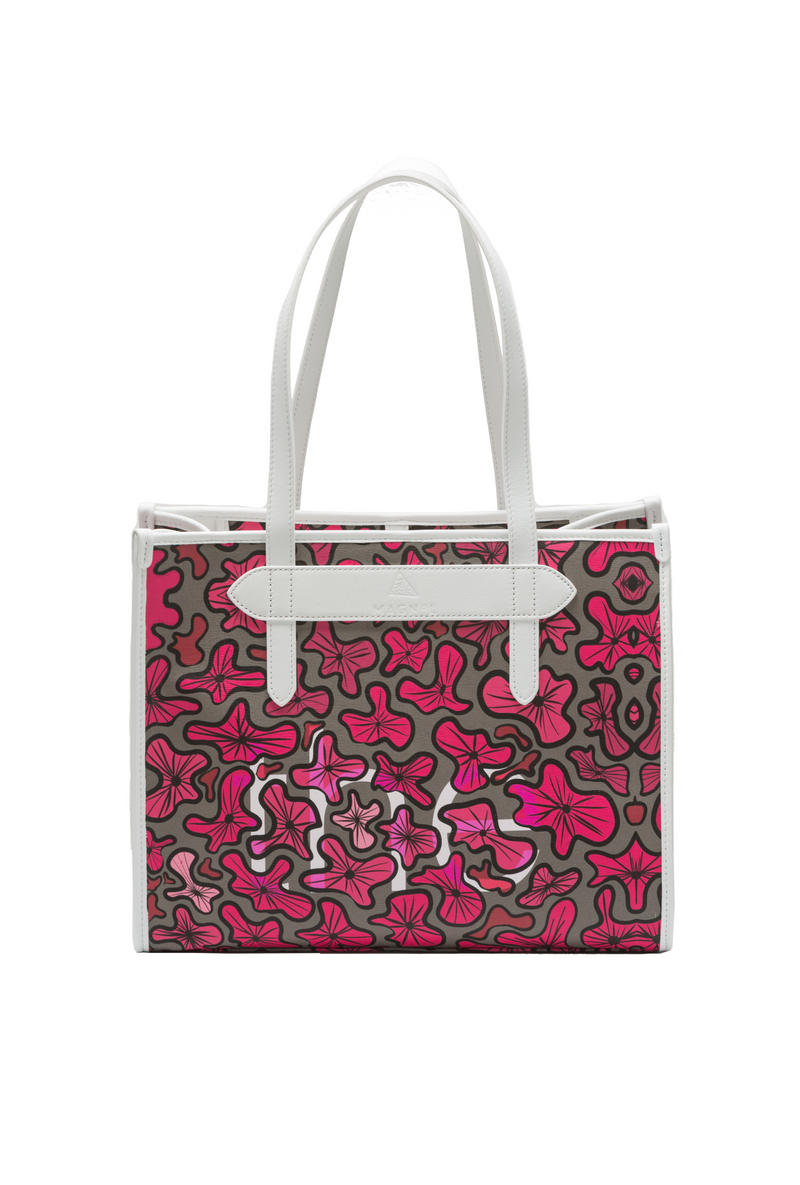 BOOST THE CELLS - TOTE BAG - PINK WHITE