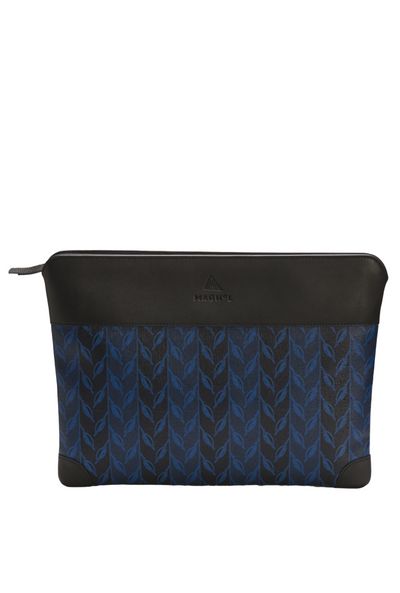 LEAF MONOGRAM IPAD CASE - COBALT