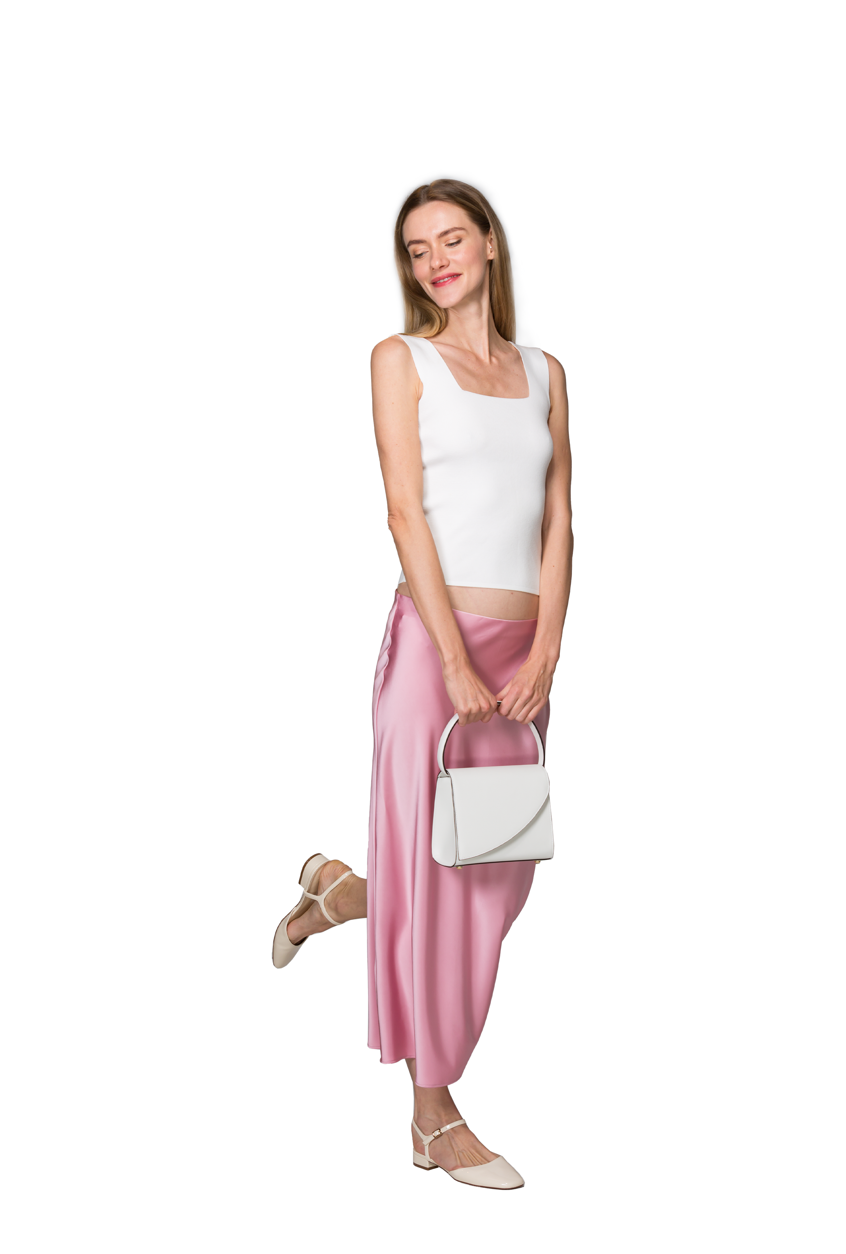 LORE MINI EL ÇANTASI - BEYAZ