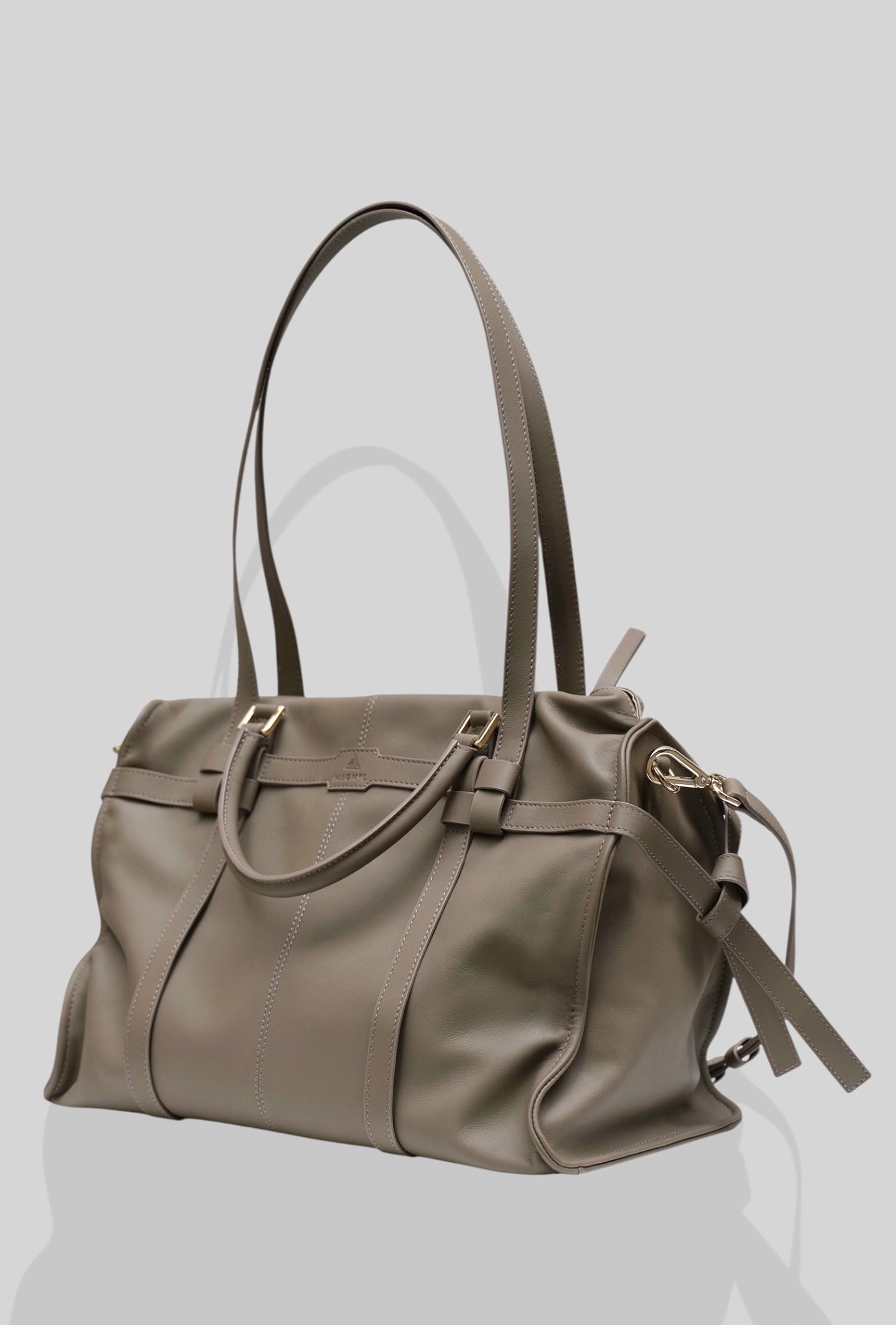 PIERRE OMUZ VE EL ÇANTASI - VİZON YUMUŞAK  DERİ