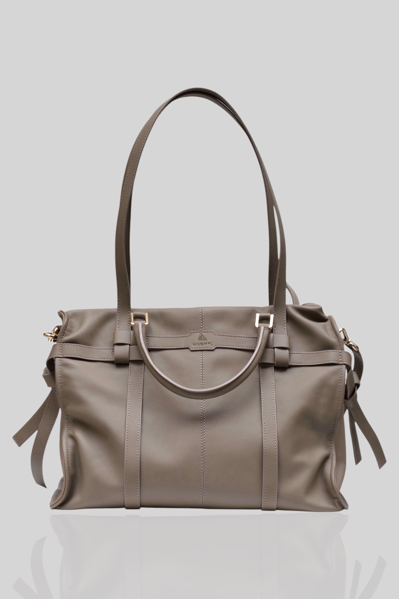 PIERRE OMUZ VE EL ÇANTASI - VİZON YUMUŞAK  DERİ