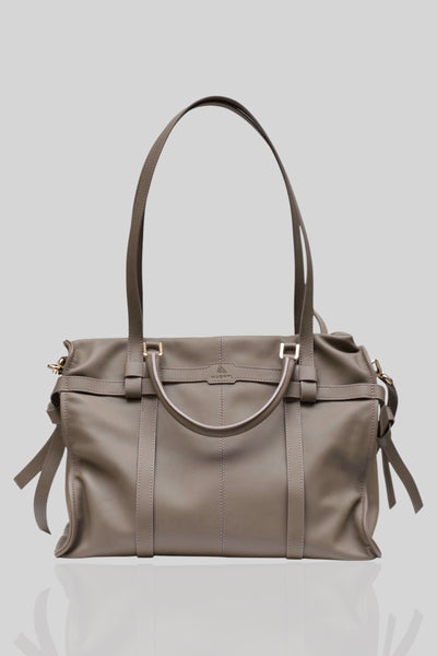 PIERRE OMUZ VE EL ÇANTASI - VİZON YUMUŞAK  DERİ