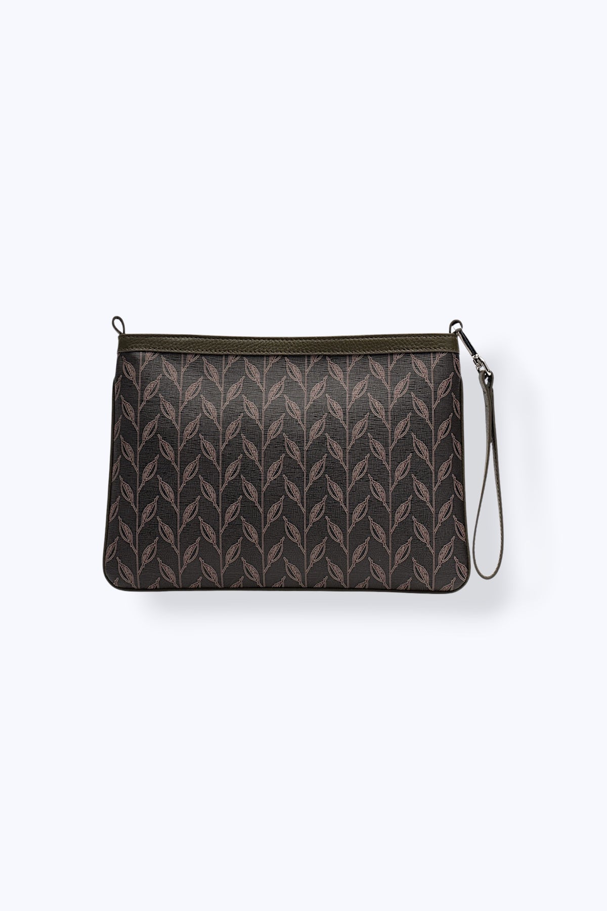 LEAF MONOGRAM - MINI CLUTCH -  YEŞİL