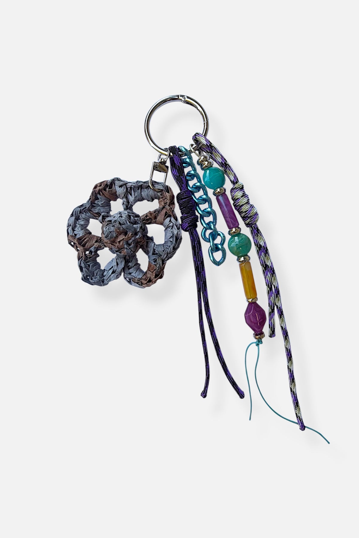 LEATHER TASSEL - BAG CHARM - RED