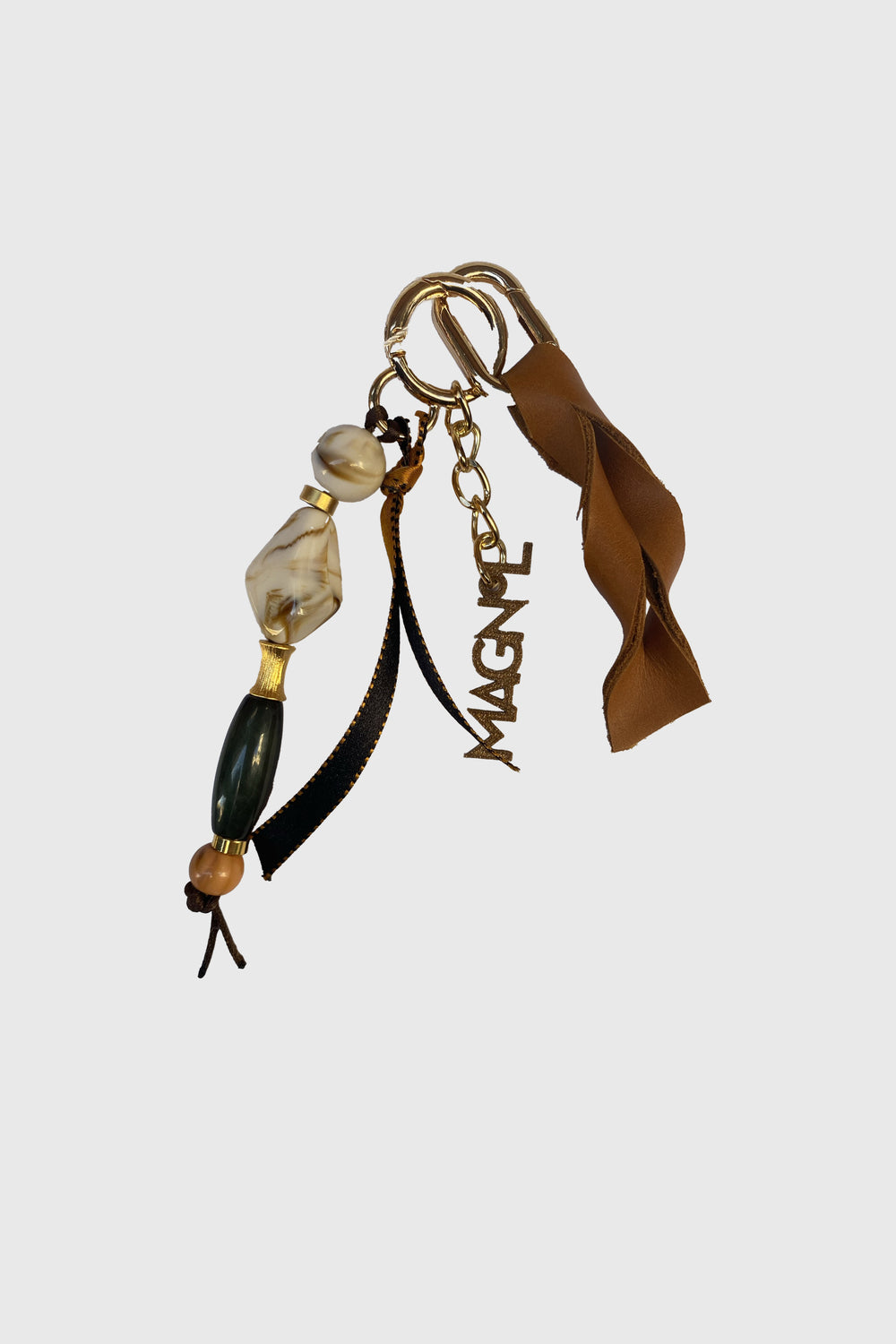 BAG CHARM - HAKİ KREM