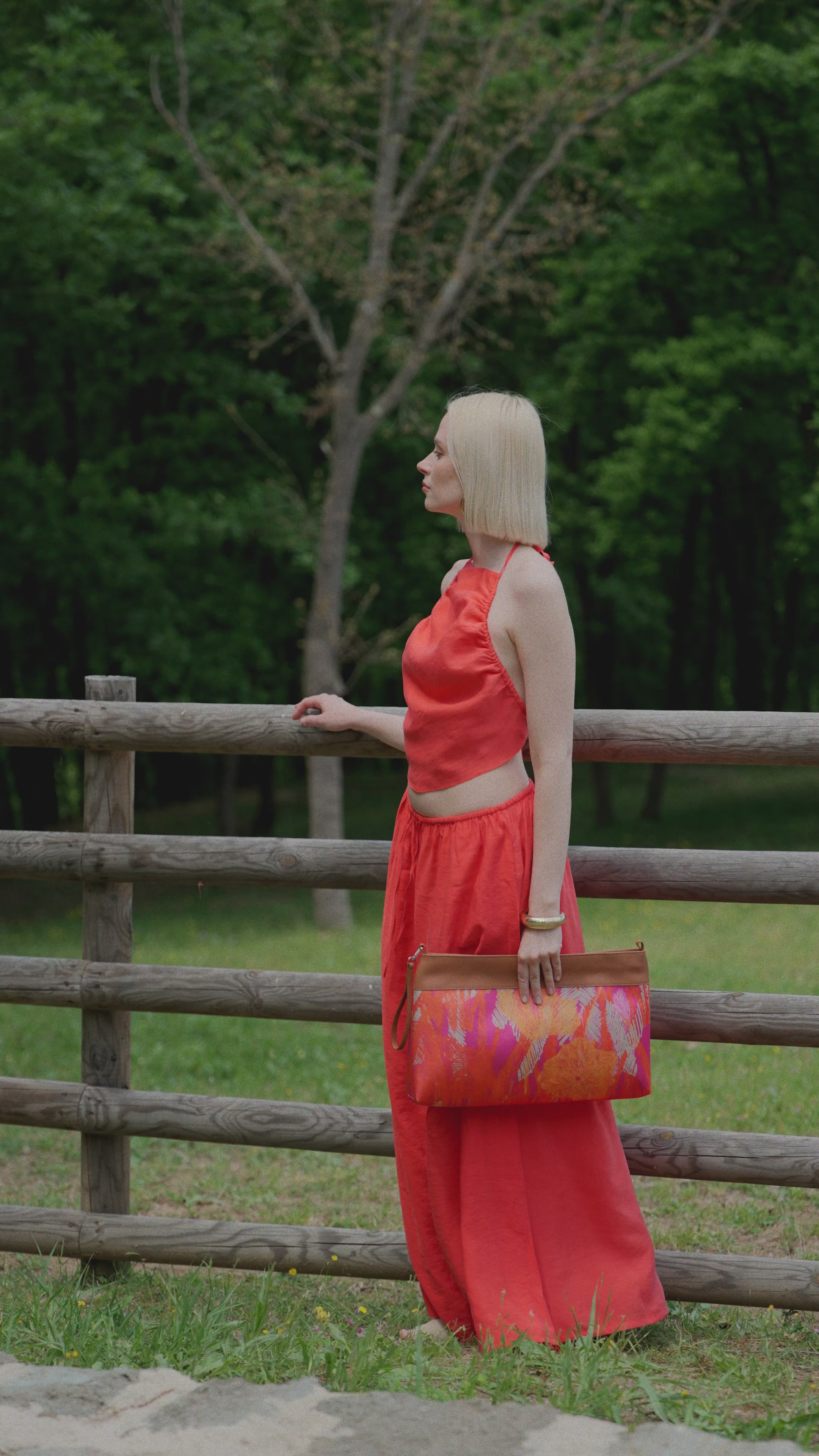 LUMA - GLIDE - MAXI CLUTCH - FUŞYA TURUNCU