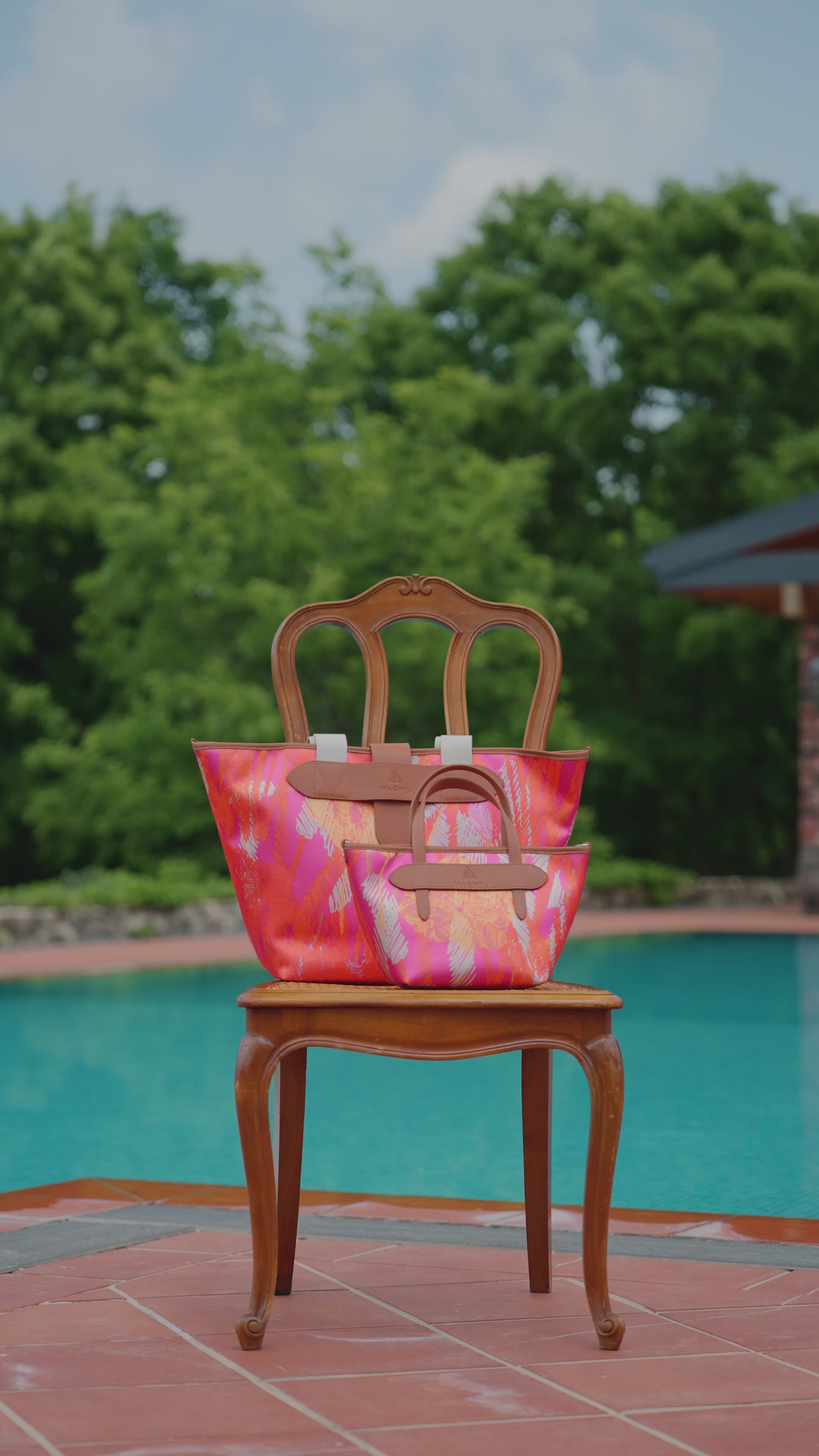 LUMA - GLIDE - TOTE BAG - FUŞYA TURUNCU