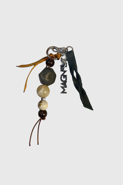 BAG CHARM - BROWN CREAM