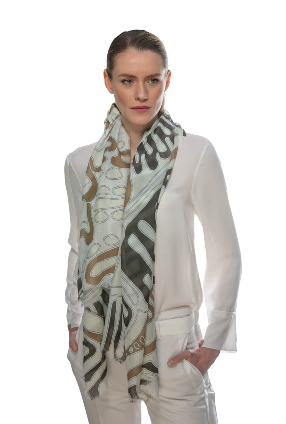 COLONY - CORAL REEF - SAND  FOULARD